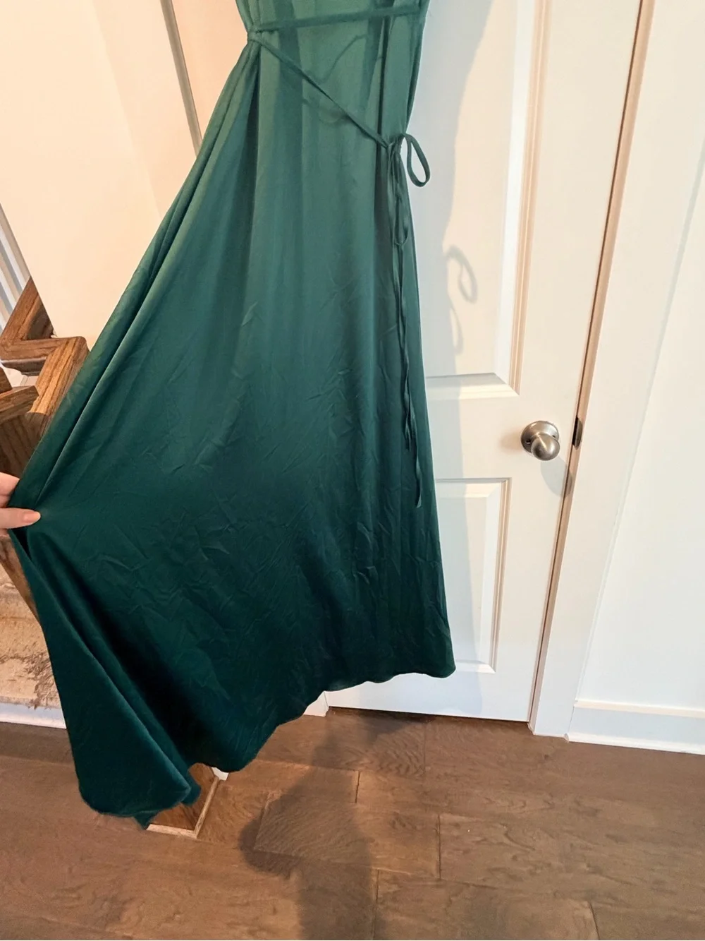 Baltic Born Deep Green Wrap Maxi Dress - Picture 3 of 5